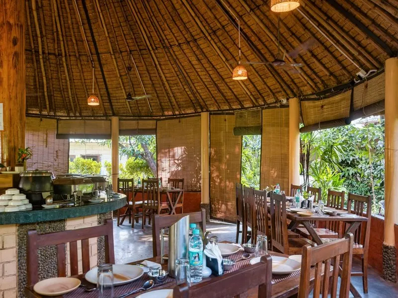 Corbett Serenity Resort Dining area