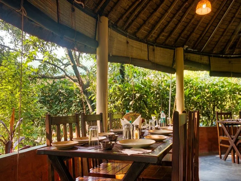 Corbett Serenity Resort Dining Area