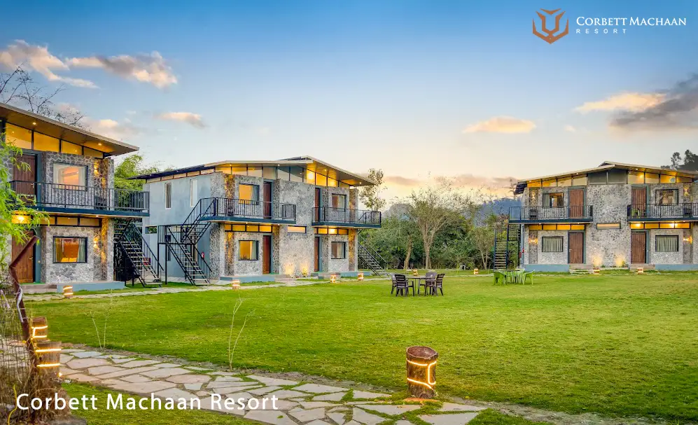 Resort accommodation in Jim Corbett for comparing FRH vs resort jim corbett stays